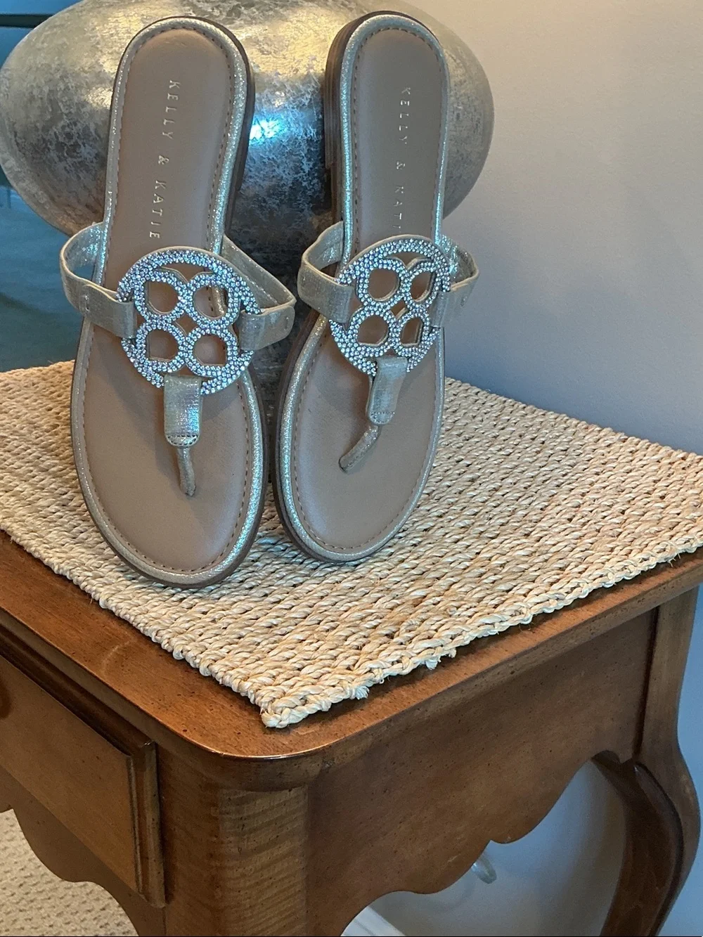 Kelly & Katie metallic gold